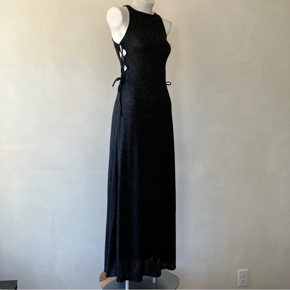 Free People Beach | Eve Sweater Side Lace Up Cutout Maxi Dress